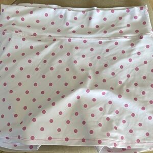 Stylish Pink Polka Dot Mini Skirt